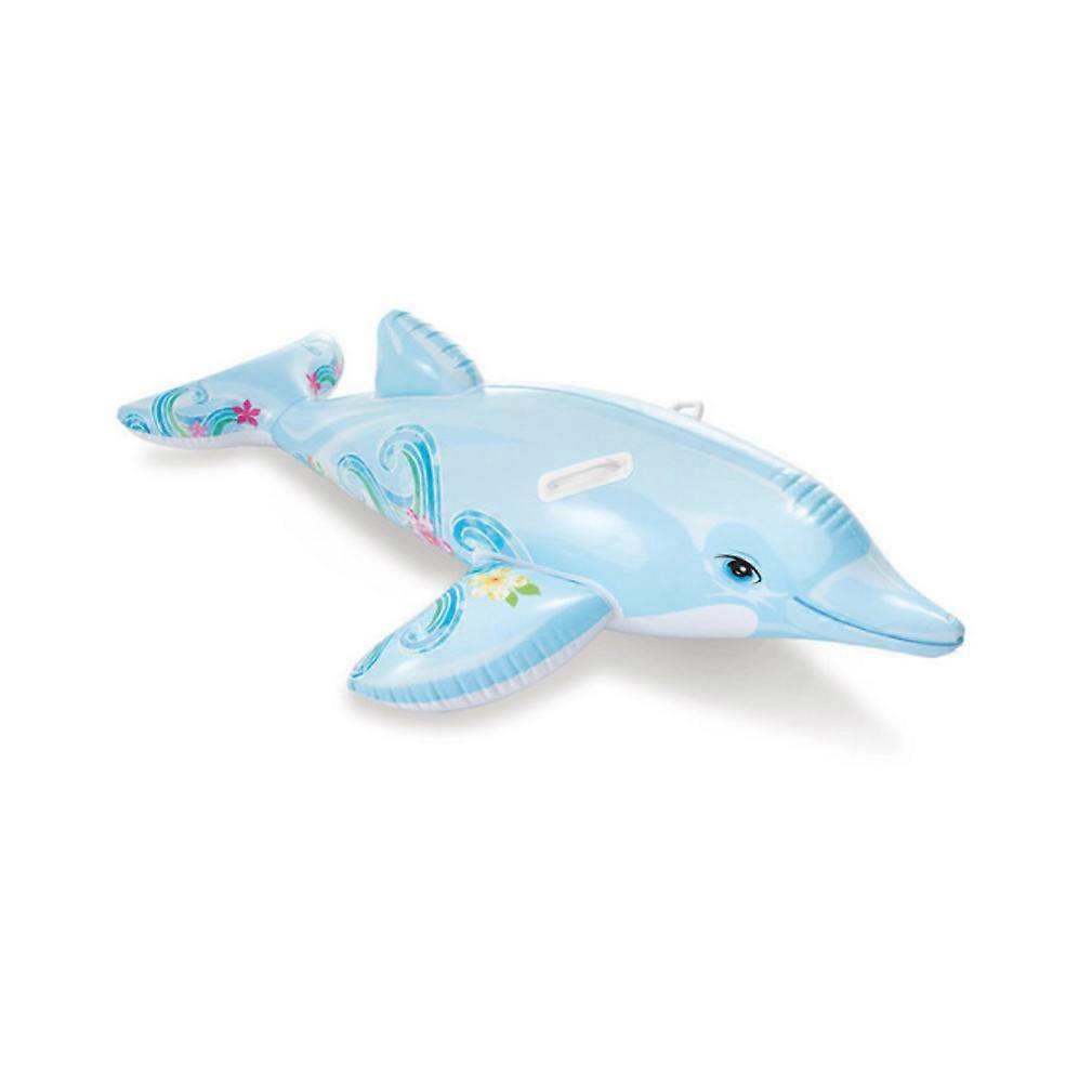 Ride On Blue Dolphin Float Inflatable Pool Float