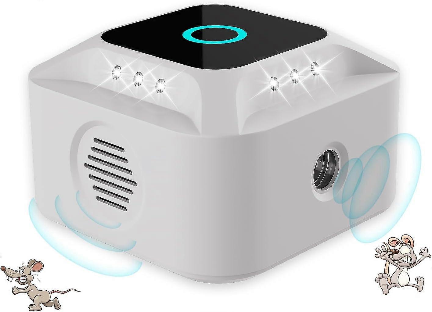 Rodent Repellent Electronic, Mice Repellent Plug-in, Ultrasonic Pest Repeller, Rat Control with Ultrasounds 12 Strobe Lights