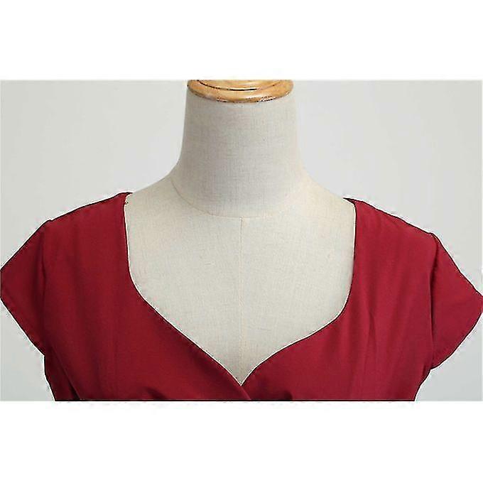 Robe pour dames Col V Décontracté Robe Party Robe femme Bureau Taille Taille Design