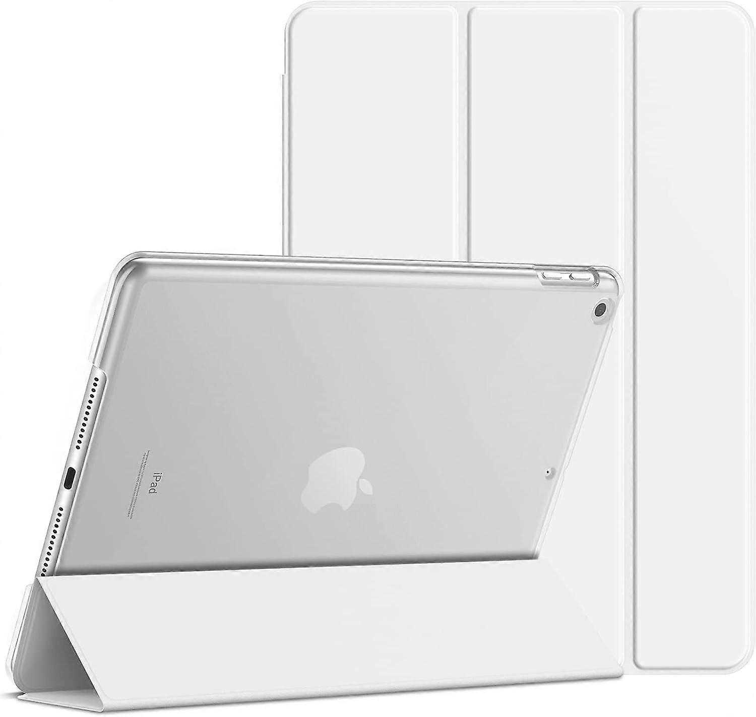Case for iPad 10.2 Inch (2021/2020/2019 Model, 9th/8th/7th Generation), Cover Case with Auto Sleep/Wake (White)