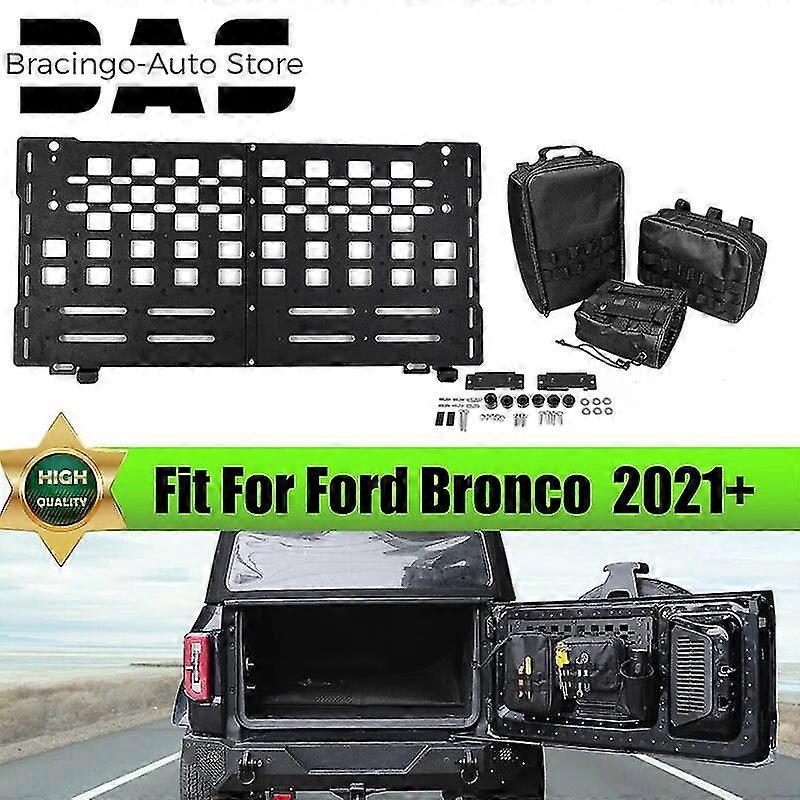 صندوق السيارة الباب الخلفي البضائع الأمتعة الناقل الباب الخلفي الجرف تخزين تصاعد الرف المجلس مع لفورد برونكو 2022-2023 2/4 باب