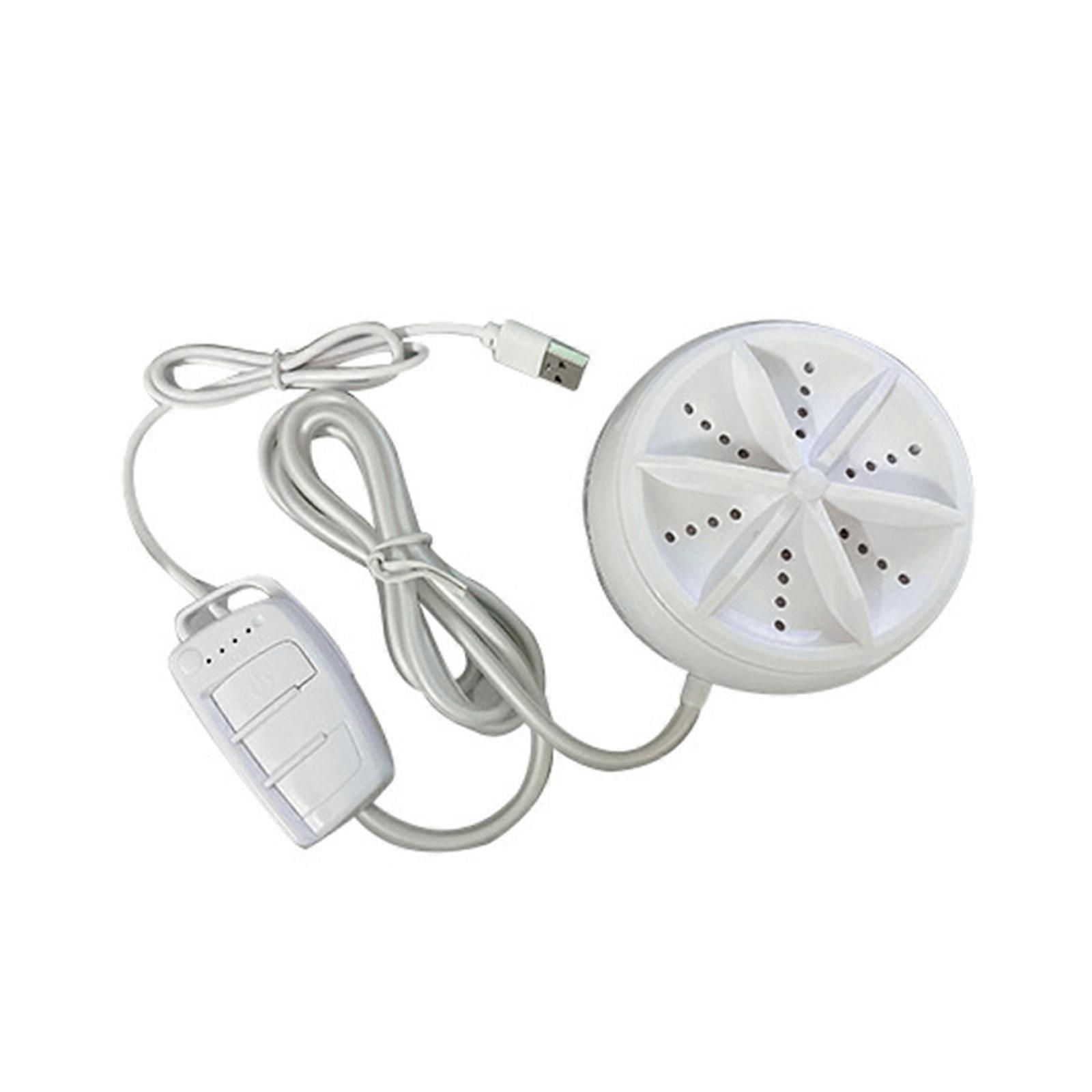 10W Ultrasonic Turbine Laundry Washer with USB Cable - Portable and Efficient