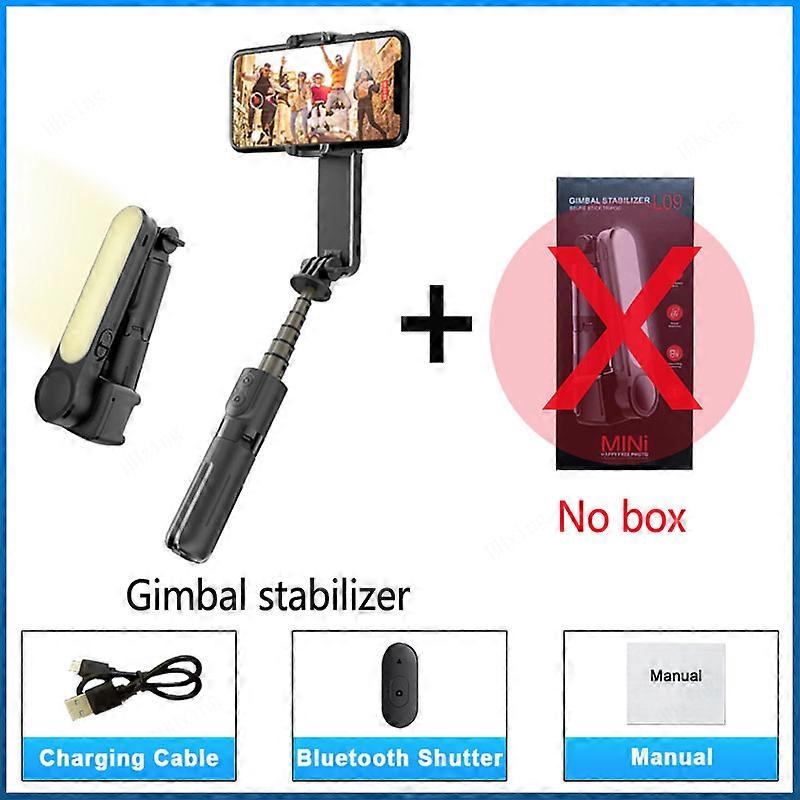 Gimbal Stabilizer Selfie Stick Tripod with Fill Light Bluetooth Remote Handheld Action For Phone   HUAWEI iOS Smartphone