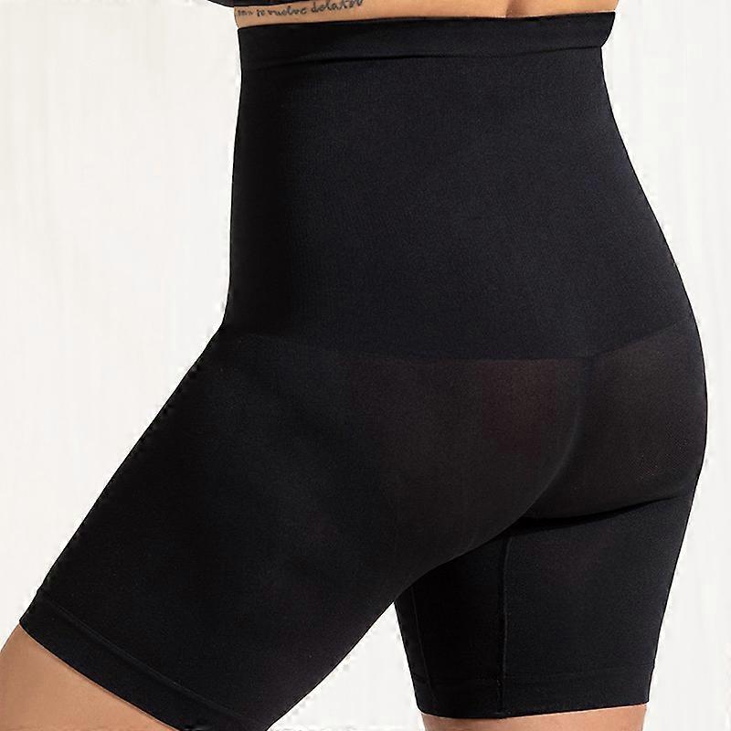 Woo Store Every Day High-Waisted Shaper Shorts Women's Panties Underwear Tummy Control Underpants Silicone Anti-Slip Plus Size