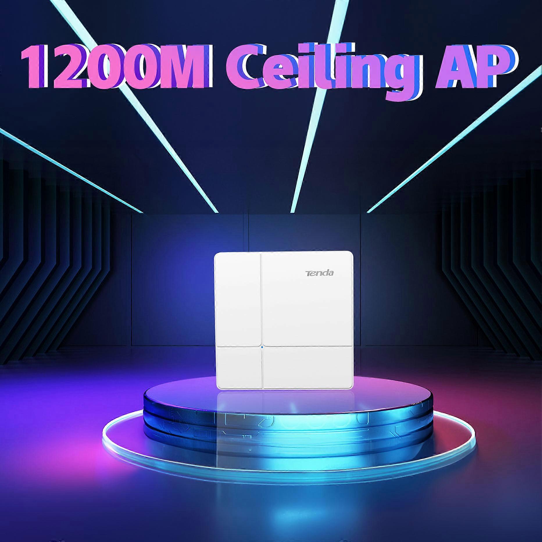 Tenda I24 Bezdrátový stropní AP Gigabitový dvoupásmový AC1200 Wave2 Gigabitový přístupový hotspot Wifi signál AP Zdroj signálu Základní stanice