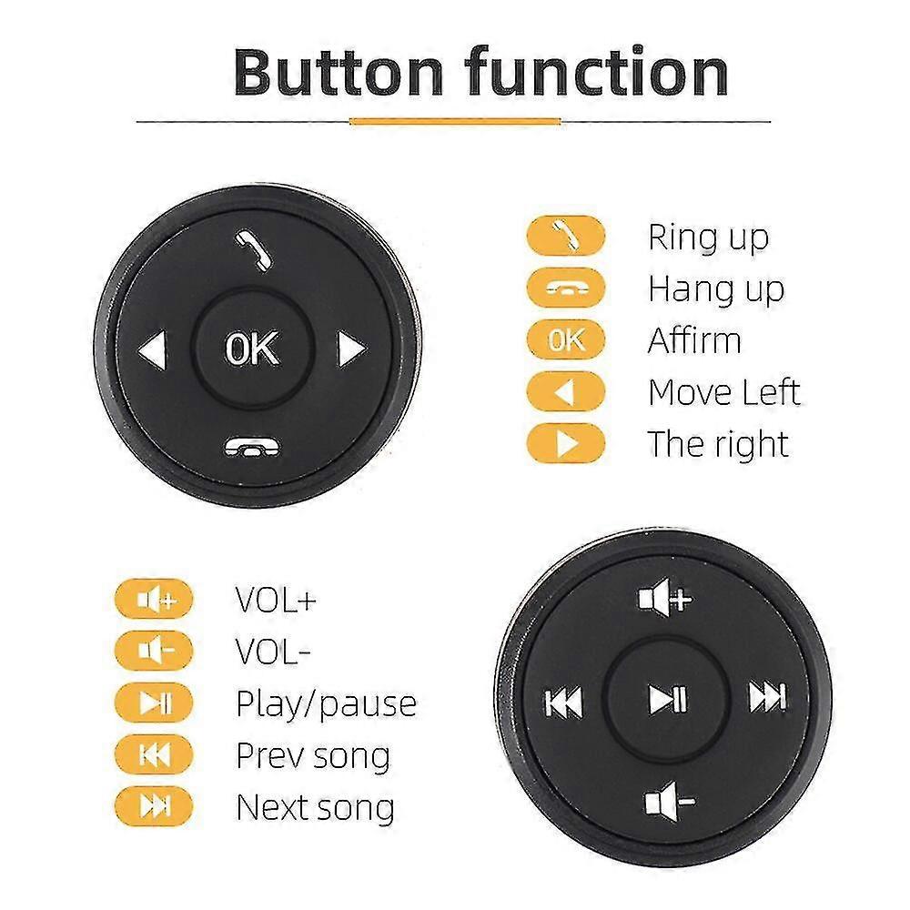 Universal Remote Control Car Steering Wheel Button Remote Control Car Navigation Dvd / 2 Din Android/window Bluetooth Wire