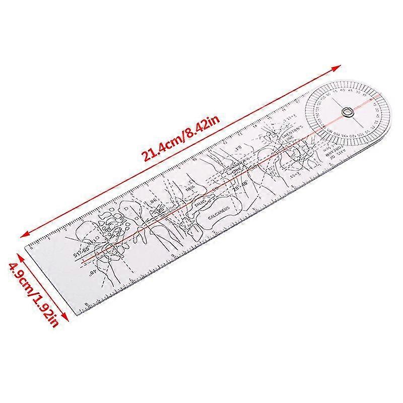 360 Degree Goniometer Angle Medical Spinal Angle Ruler Angle Inclinometer Ruler Protractor Angle Finder School Measuring Tool
