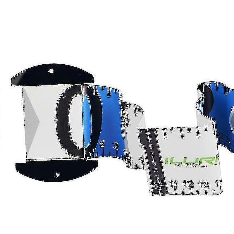 Waterproof Fish Measuring Ruler Tackle Tool Fishing Tool(blue)