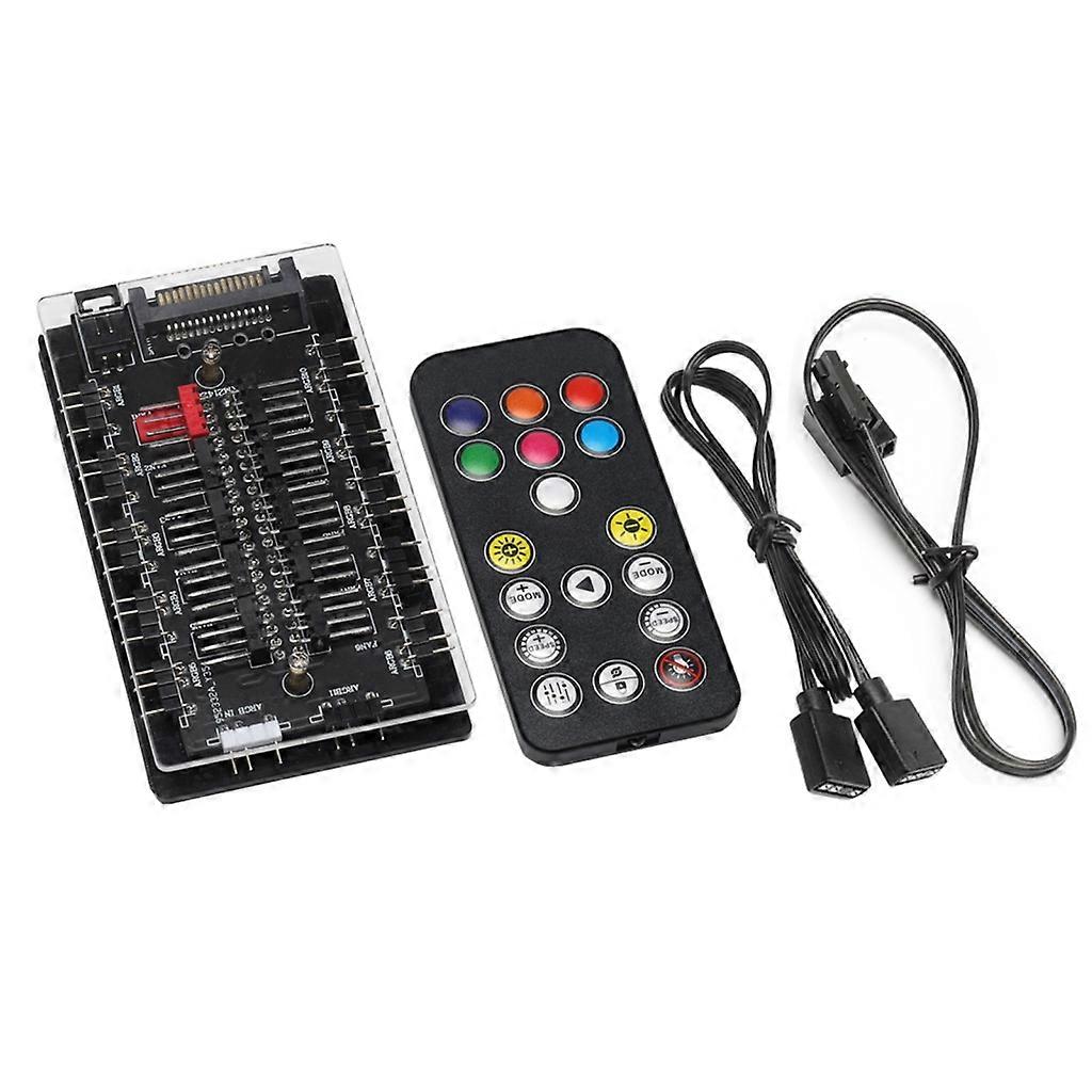 ARGB PWM HUB 5V-3PIN ARGB pouzdro ventilátor náboj adaptér kabel pro regulaci teploty