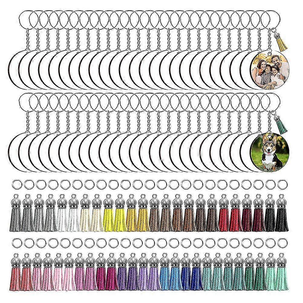 250 Pcs Sublimat Blanks Keychain 2.4in Blank Keychains, Double Side Keychain, Diy Orna