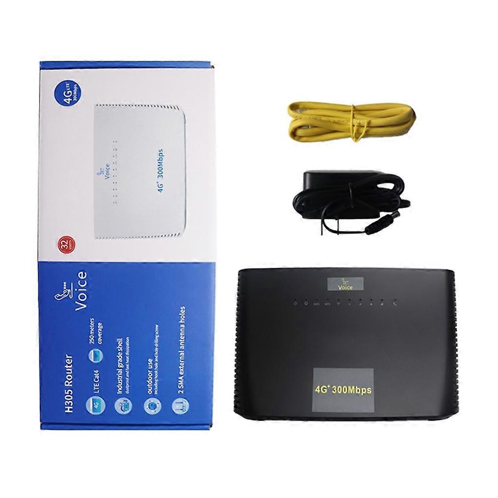 4xRJ45 Routeur Réseau 4G LTE CAT4 US/EU-Plug 4G WiFi Routeur avec Emplacement pour Carte SIM