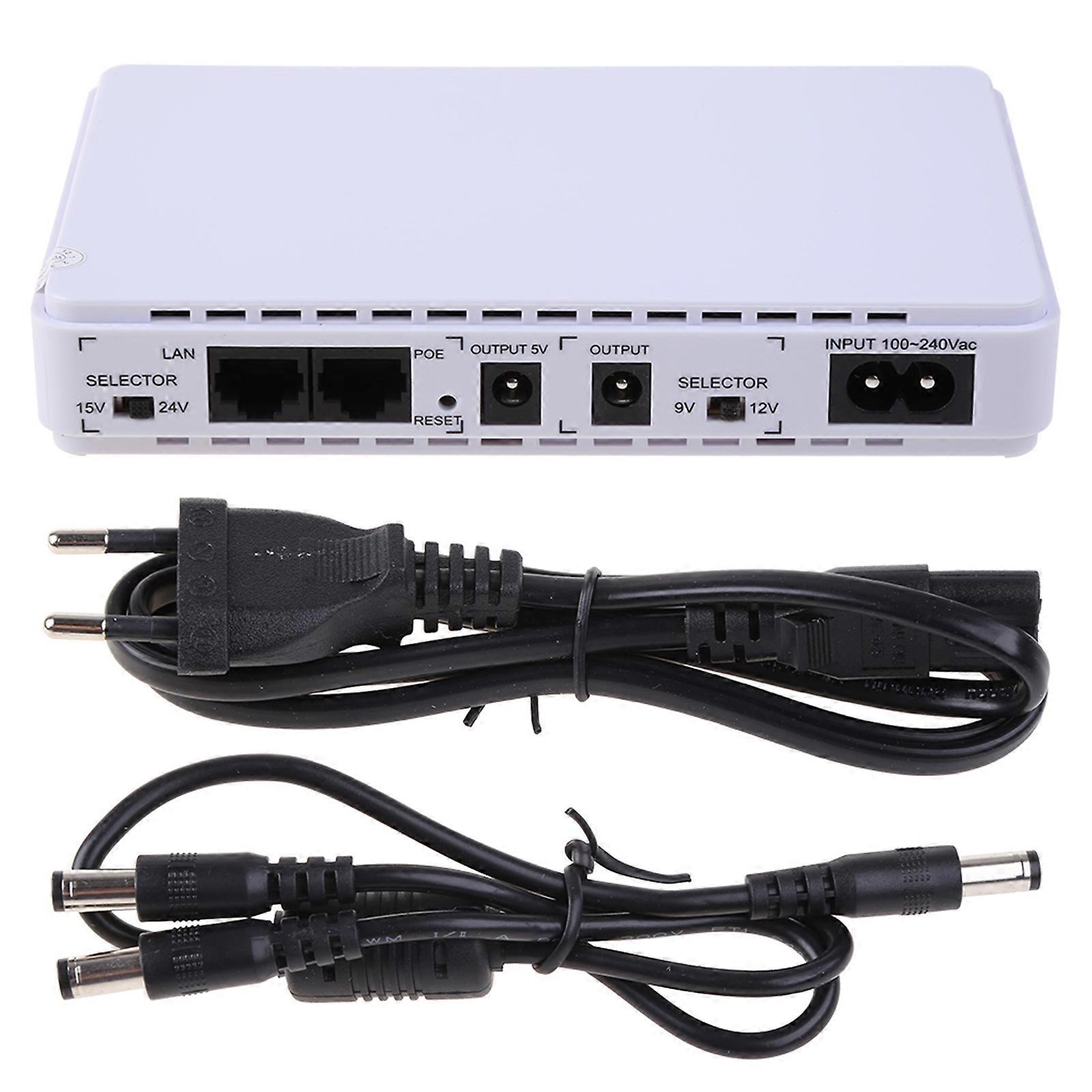  Mini UPS Battery Backup Uninterruptible Power Supply for WiFi Router Modem