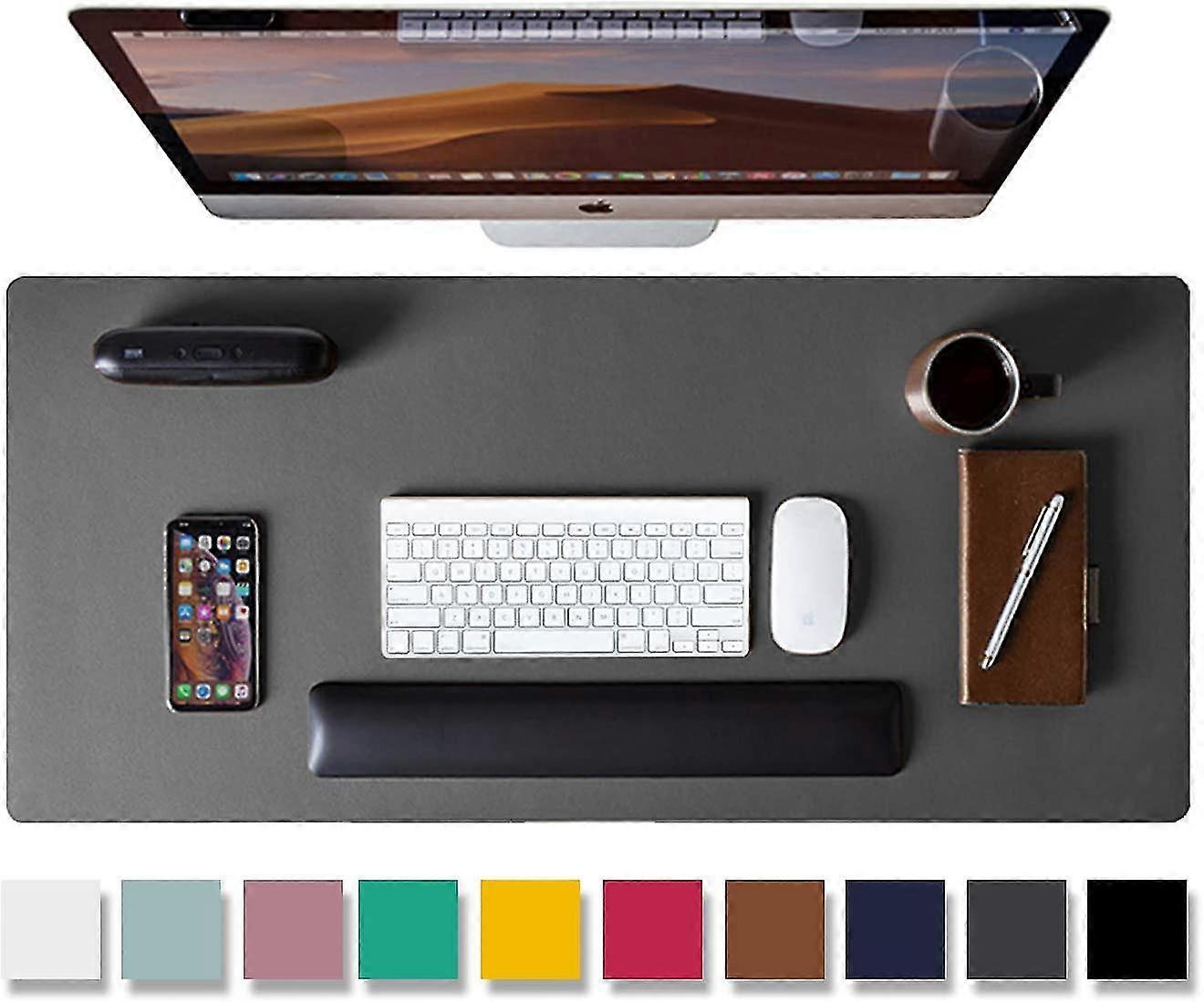 Sunrain Leder Schreibtisch Pad Protektor, Mauspad, Büro Schreibtischmatte, rutschfeste Pu Leder Schreibtisch Blotter, Laptop Schreibtisch Pad, wasserdichte Schreibtisch Schreibblock kompatibel