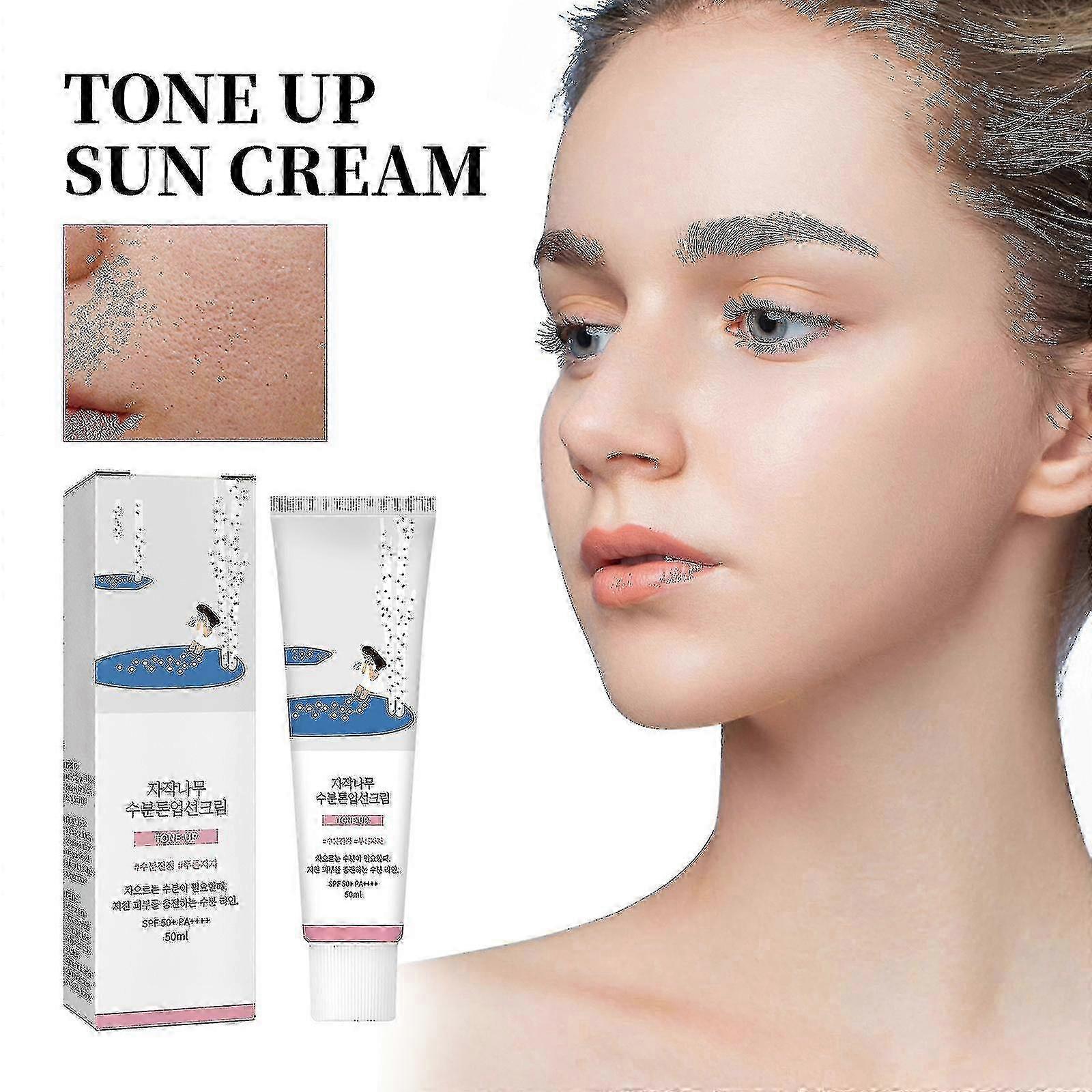 1pc Jaysuing Isolation Solcreme beskytter mod UV-stråler Forfriskende fugtgivende Ikke-fedtet Blegning Hudisolering Solcreme