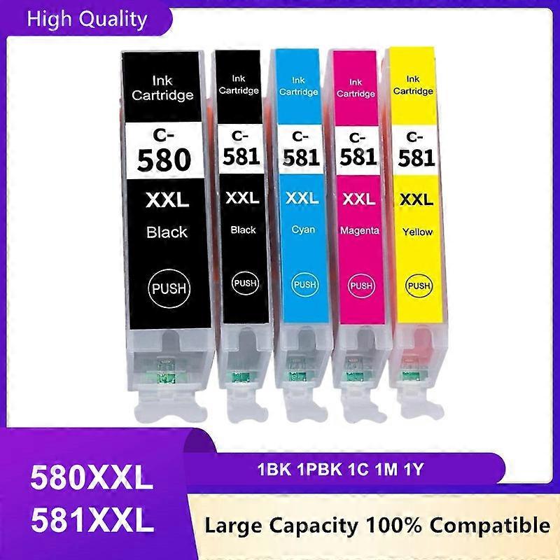 Κασέτα μελανιού για Canon 580 581 PGI-580 CLI-581 PGI580 CLI581 580XL PIXMA TR7550 TR8550 TR 7550 TS6150 TS6151 TS 6150 εκτυπωτή