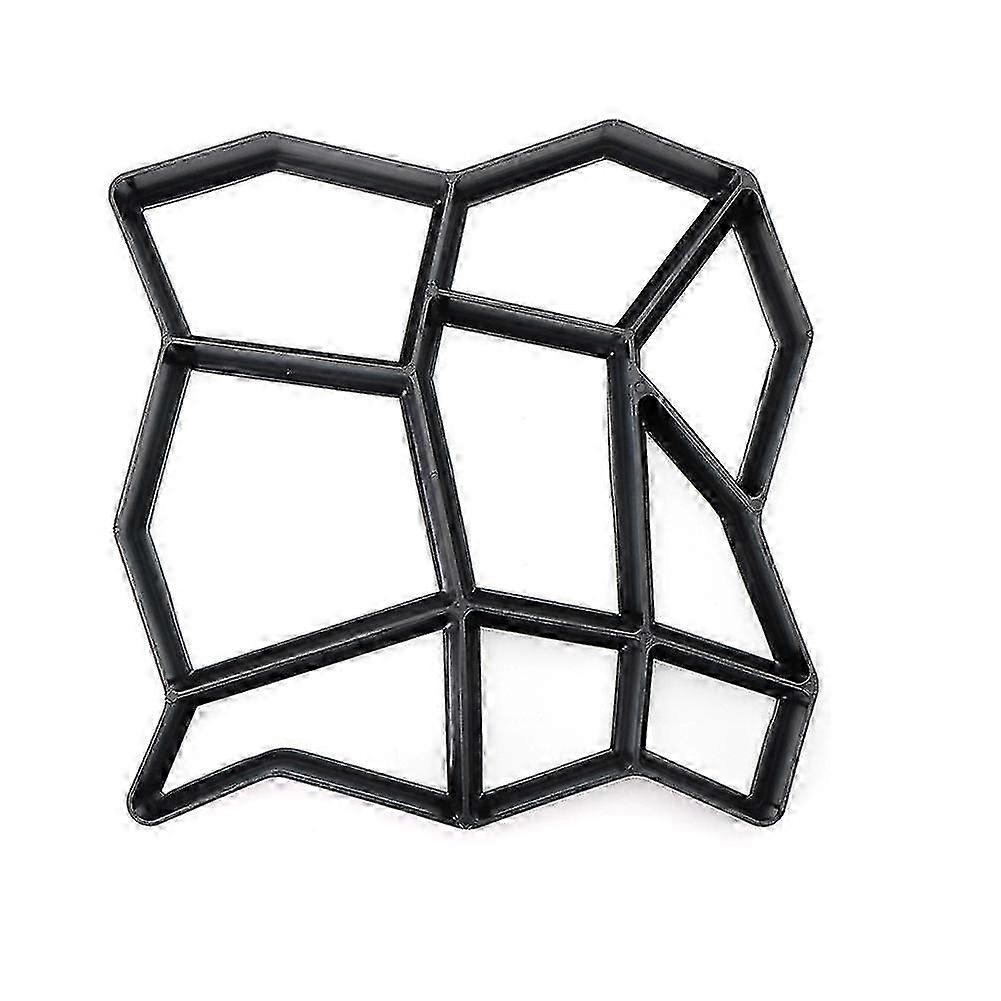 Garden Diy Plastic Path Maker Pavement Model Concrete Stepping Stone Cement