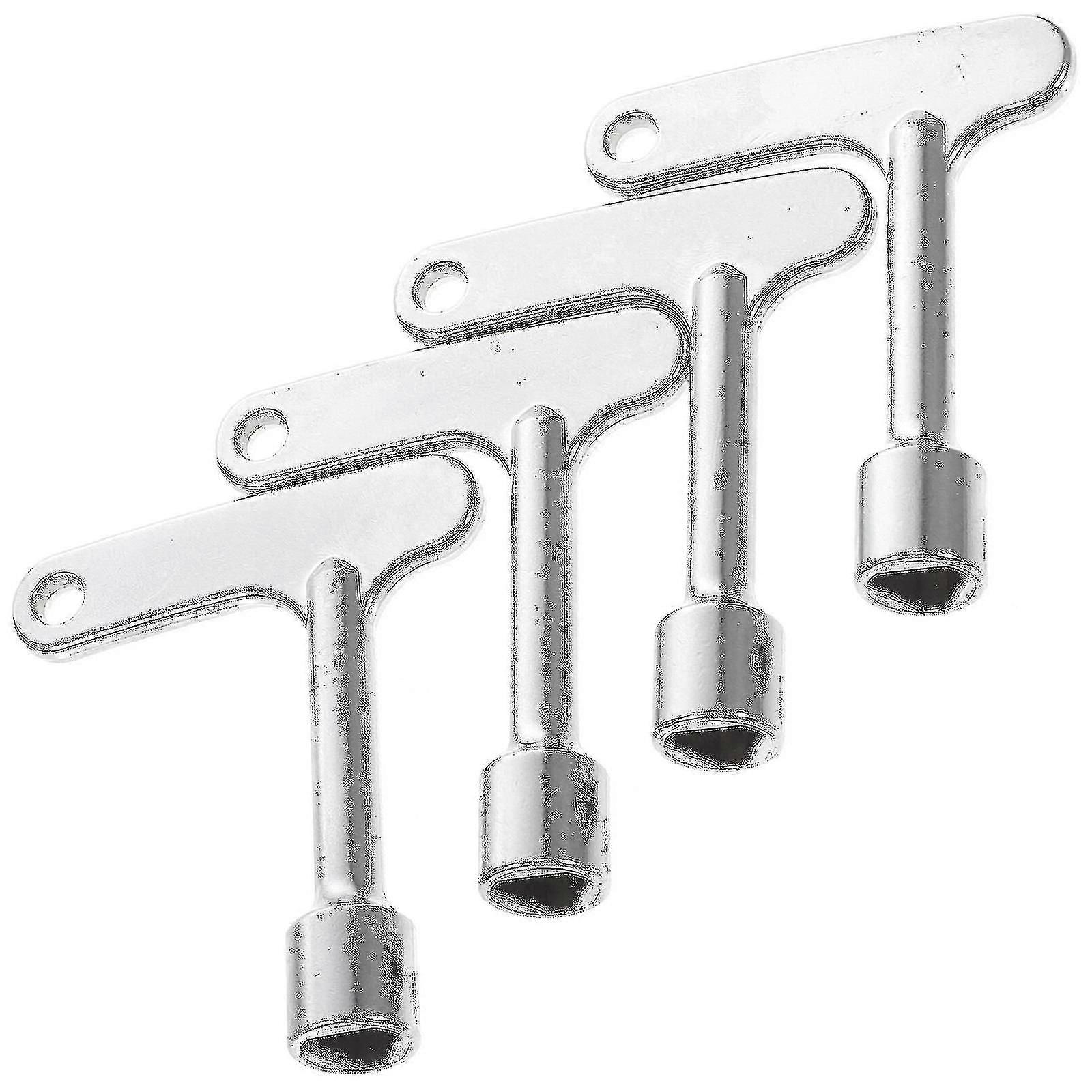4pcs Elevator Key Elevator Service Key Triangle Panel Lock Triangle Spanner