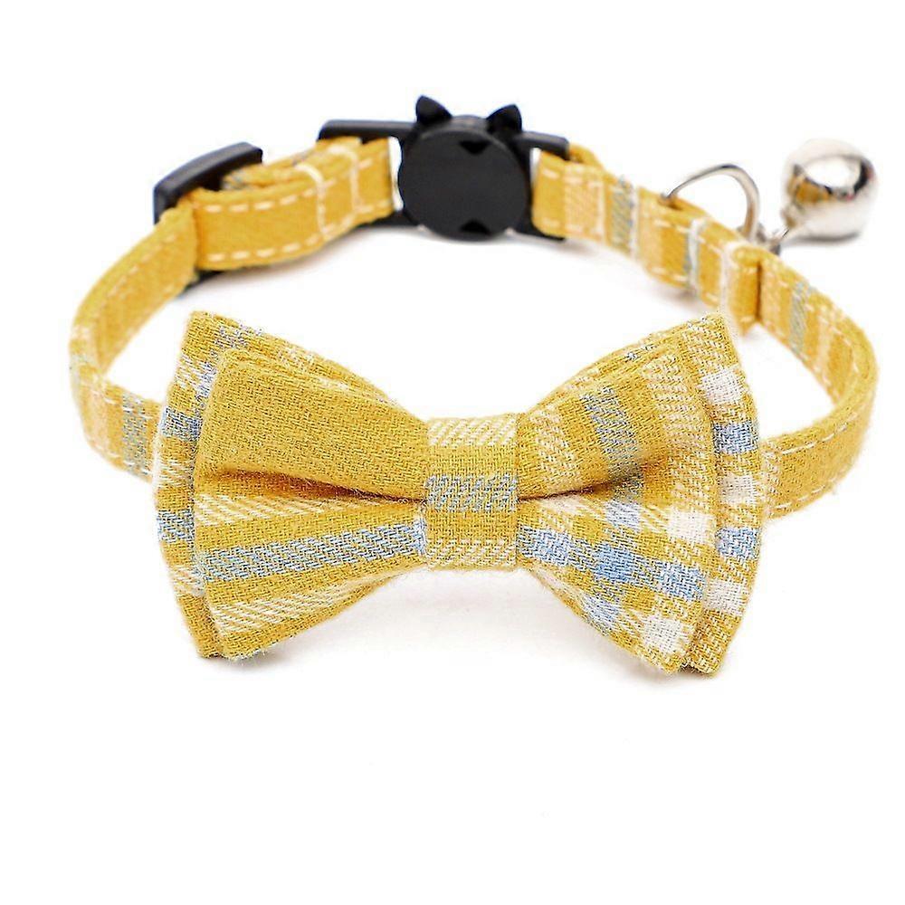 Cat Collar with Bell, Adjustable Cat Collar with Bowtie, Safety Breakaway Cat Collars