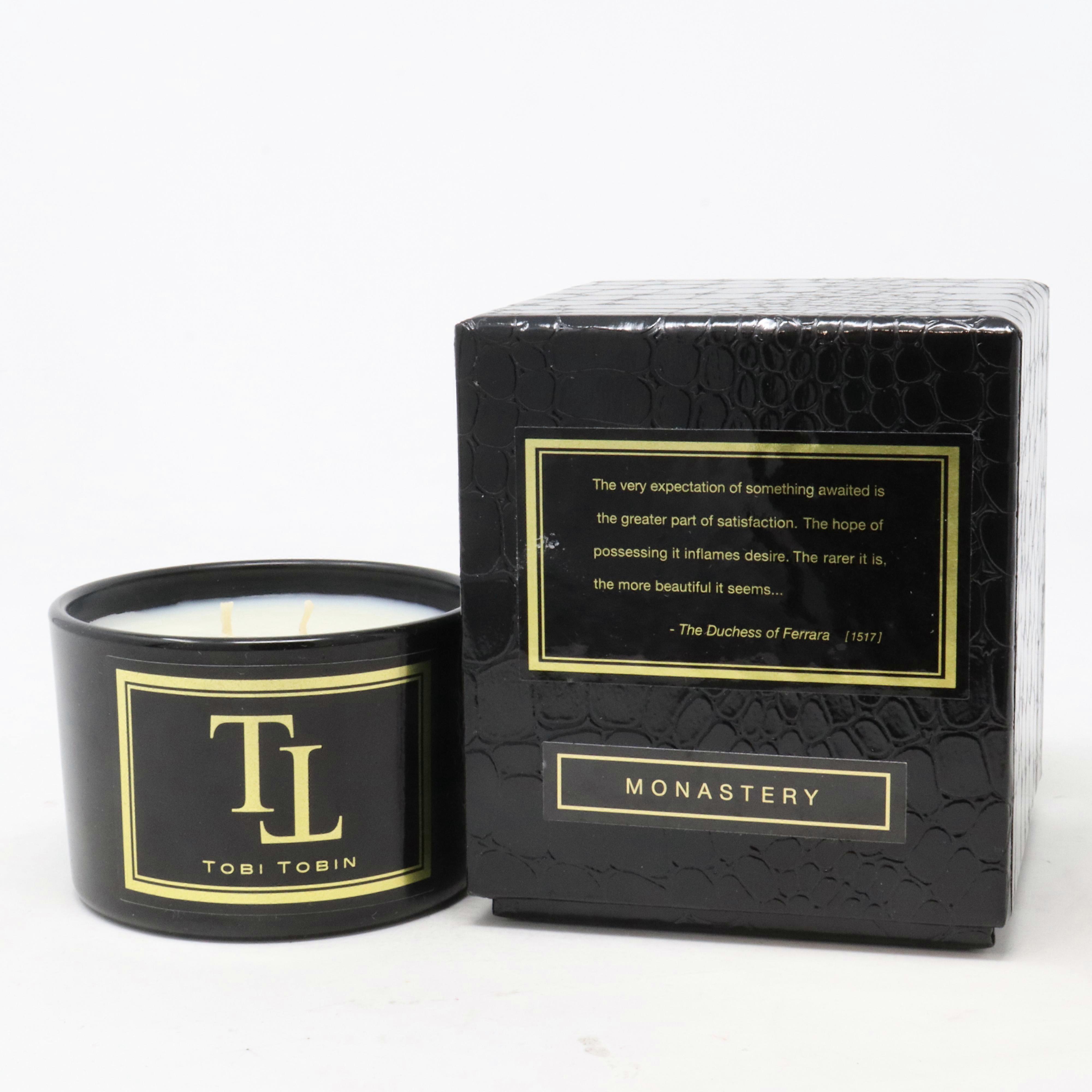 Tobi Tobin Monastery Wood Spicey Scented Candle 4.0oz / 113g
