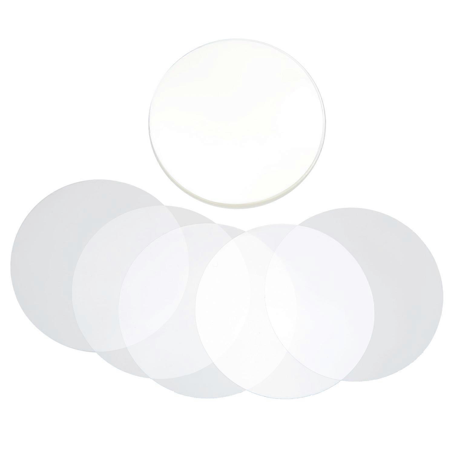 100Pcs Badge Film PVC Material Pattern Protection Wide Application Transparent Badge Protective Film