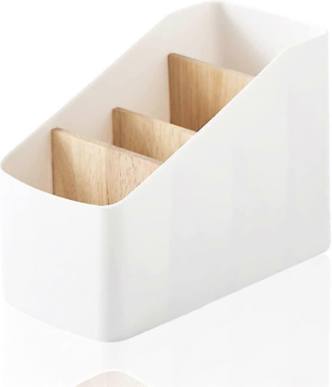 4 Compartment Remote Organizer, Detachable Desktop Storage Box, Remote Holder