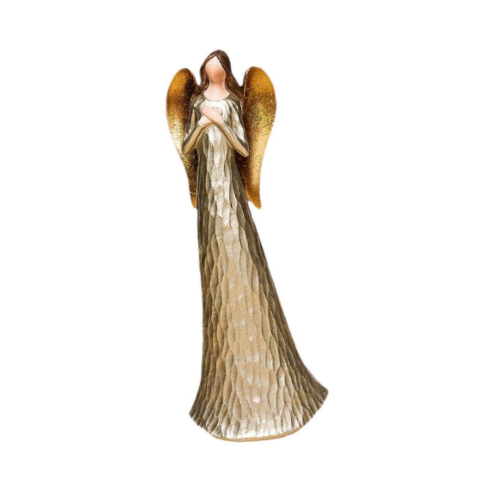 engel statue samlerobjekt harpiks bordplade ornament til indgangsbord pejs stil a