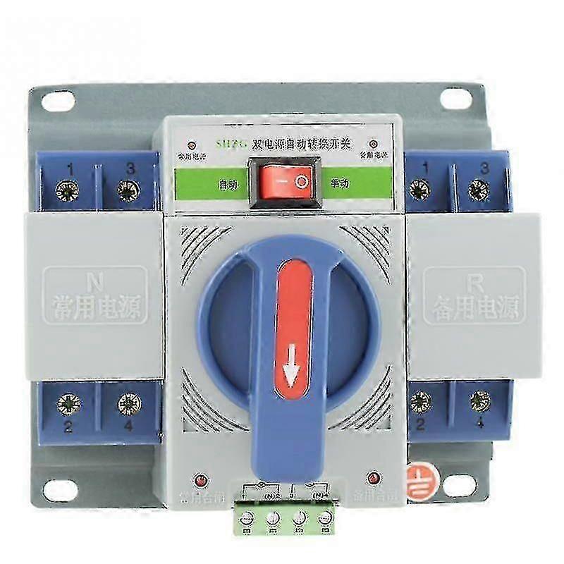 1pc 220v 63a 2p Mini Dual Power T Automatic Transfer Switch
