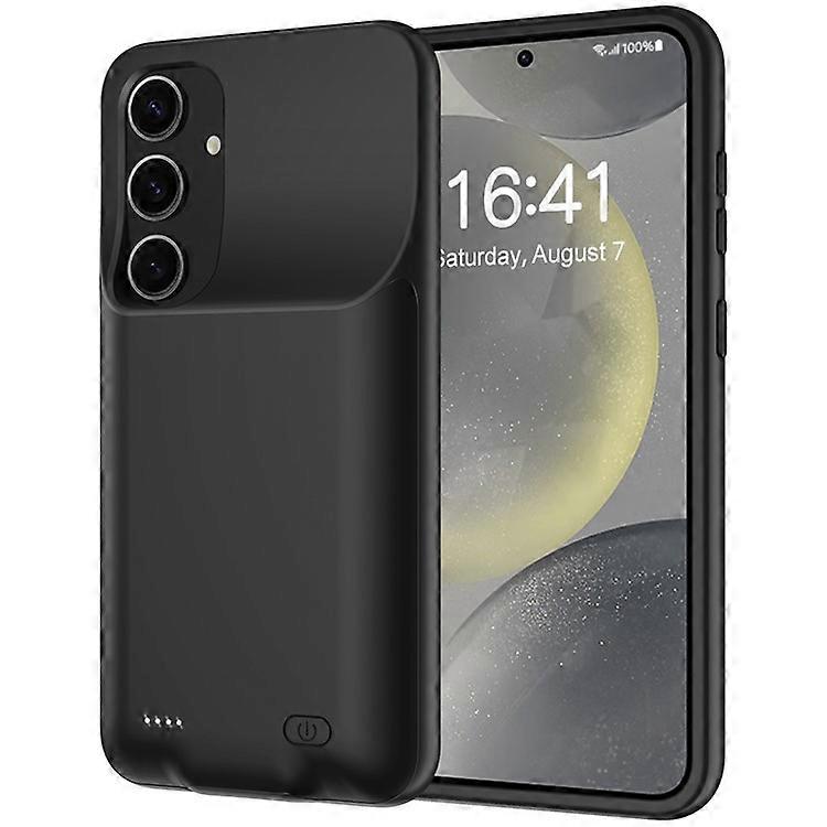Compatible For Samsung Galaxy S24+ 10000mAh Extended Battery TPU Edge Cellphone Back Charging Case
