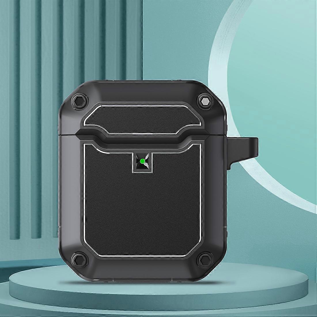 Mecha Hardware TPU Earphone Protective Case with Hook For AirPods 2 / 1