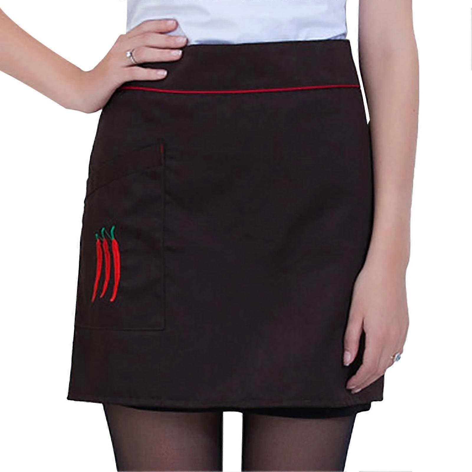 Naievear Cooking Apron Soft With Tether Household Short Waist Apron For Kitchen