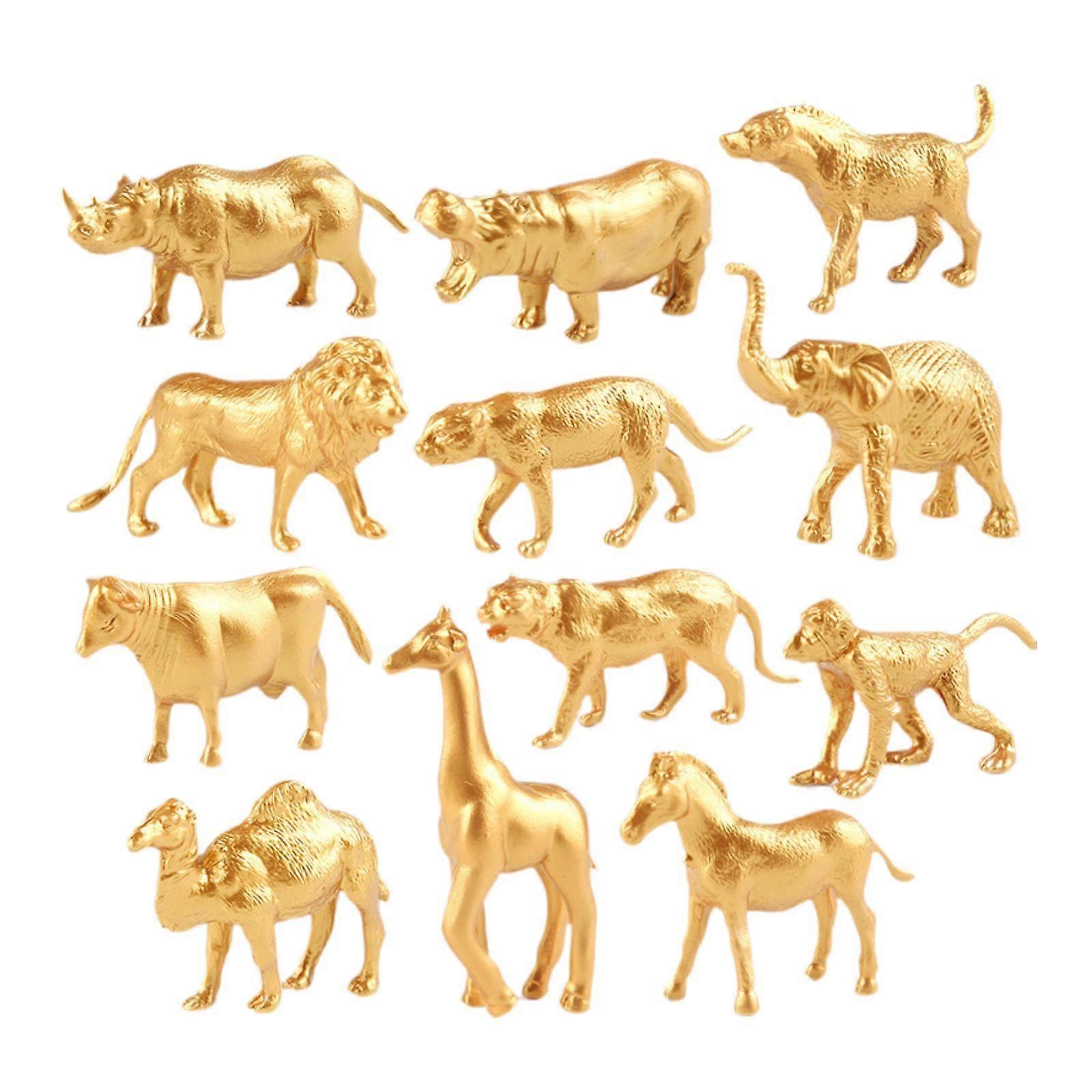 Mininature Animals Model Figurines Crafts Educational Learning Toys Simulation