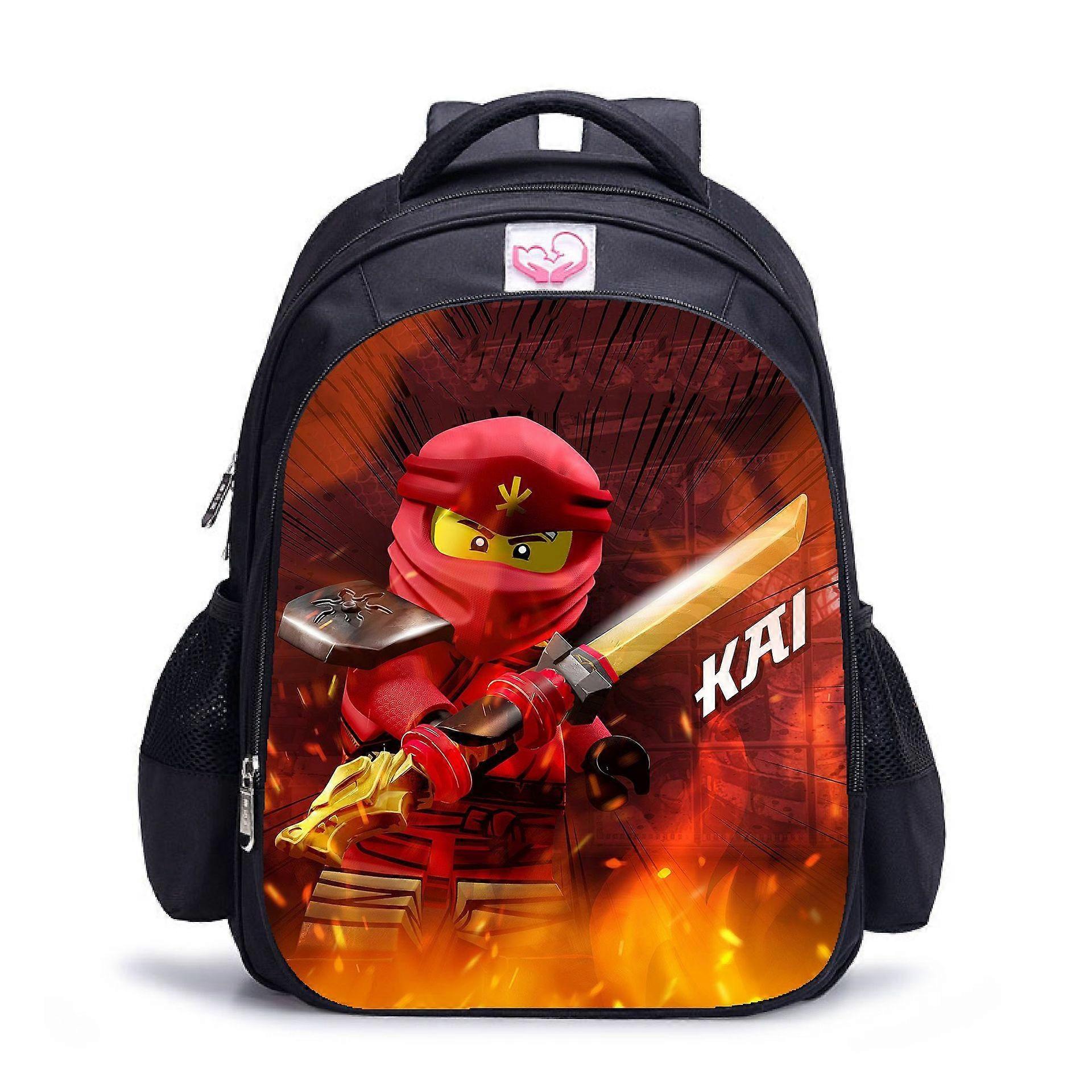 Ninja student schoolbag 17-inch men's and women's backpack computer bag combination large capacity backpack