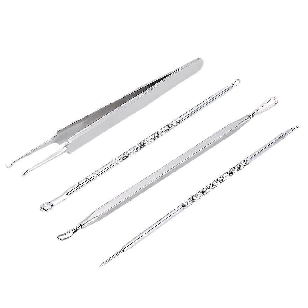 4pcs Stainless Steel Blackhead Extractor Tool