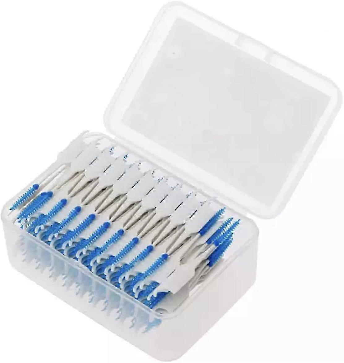 200PCs Double Headed Floss Interdental Brushes, tooth brush picks flossers with