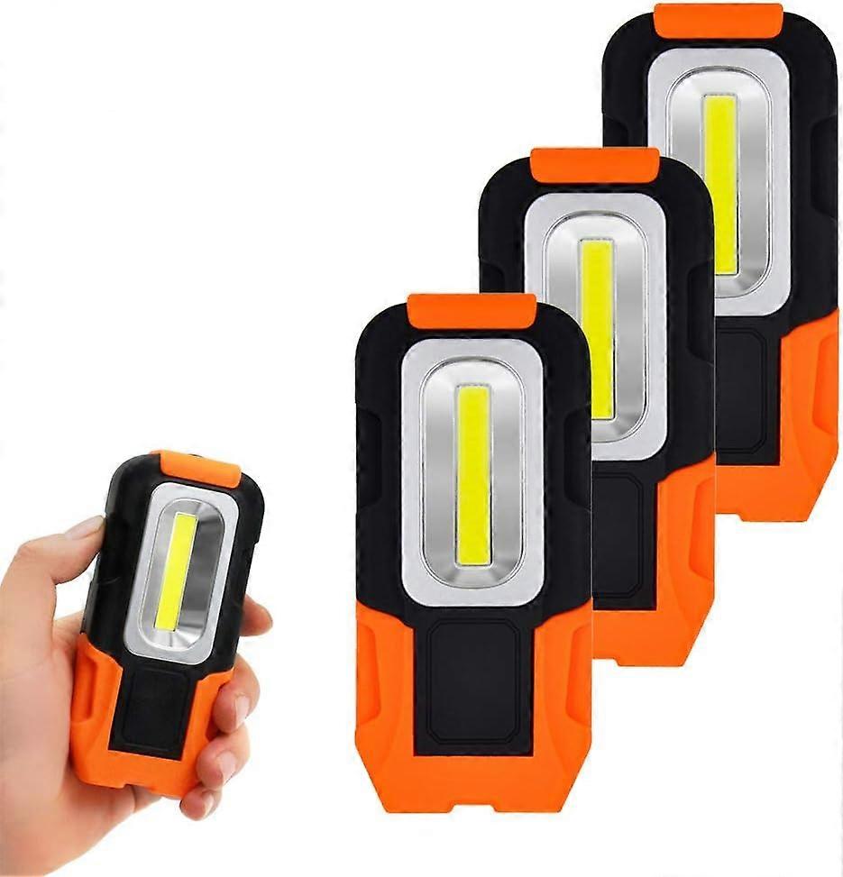 Rechargeable Battery LED Work Light, Ultra Thin Body COB LED Technology, Adjustable Brightness For Work Lights Flashlights, With Foldable Handle And