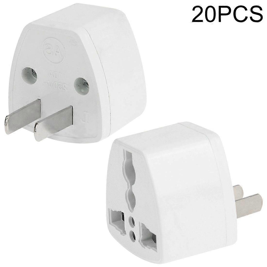 20 PCS Travel Wall Power Adapter Plug Adapter, US Plug