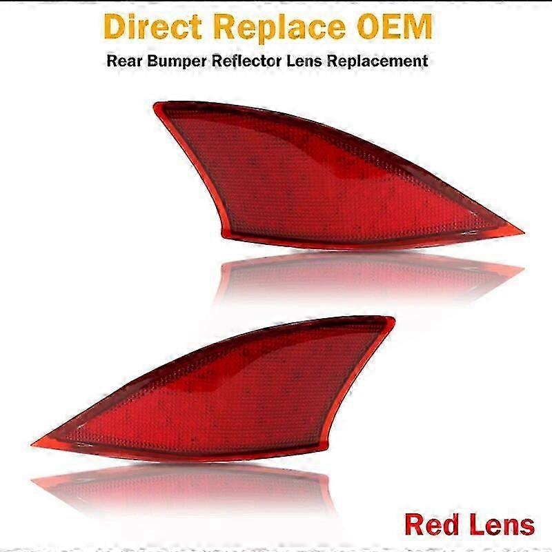 For Lexus IS250 IS350 IS-F Red LED Car Rear Bumper Reflector Lights Function as Tail Brake & Rear Fog Light Turn Signal Light