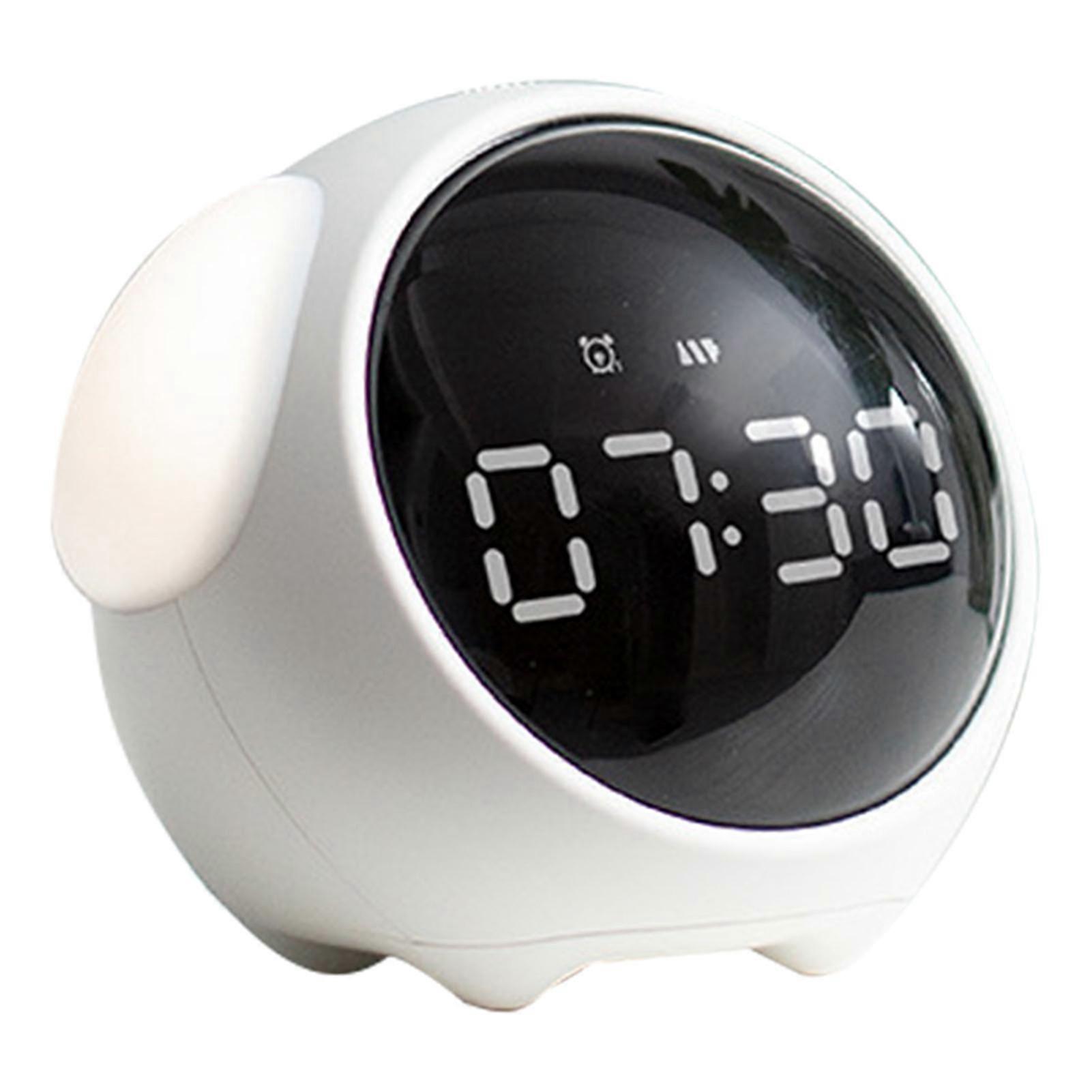 Expression Clock Cute Dog Shape Multifunctional LED Digital Alarm Clock Voice Activated Night Light