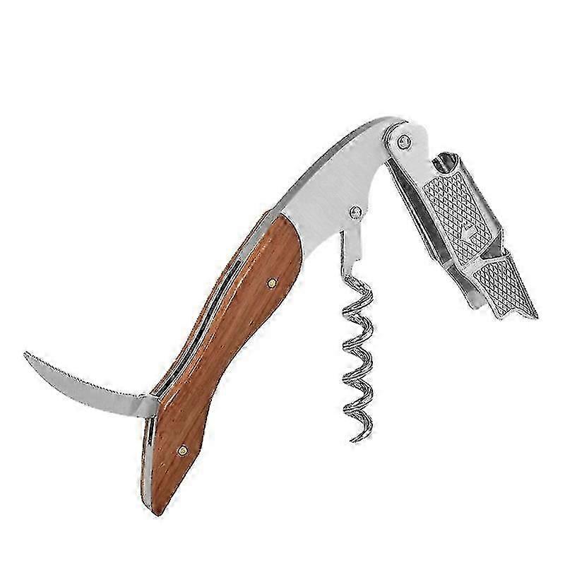 Professional Waiter Corkscrew, Wine Corkscrew With Foil Cutter And Double Hinge