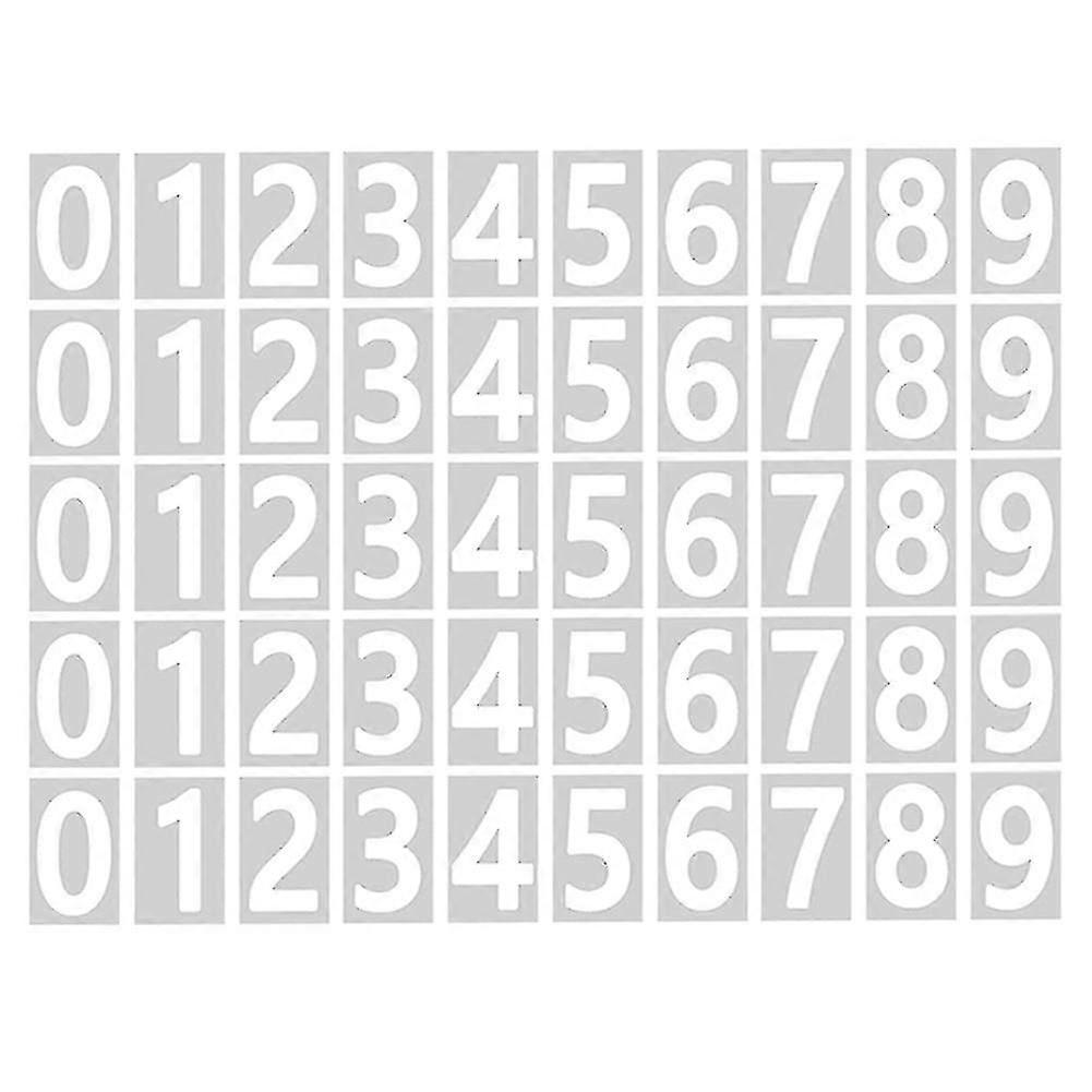 Numbers For Outside, 10 Sets 0-9 Reflective Number Stickers With Sticky Tab For Easy Backing Separ