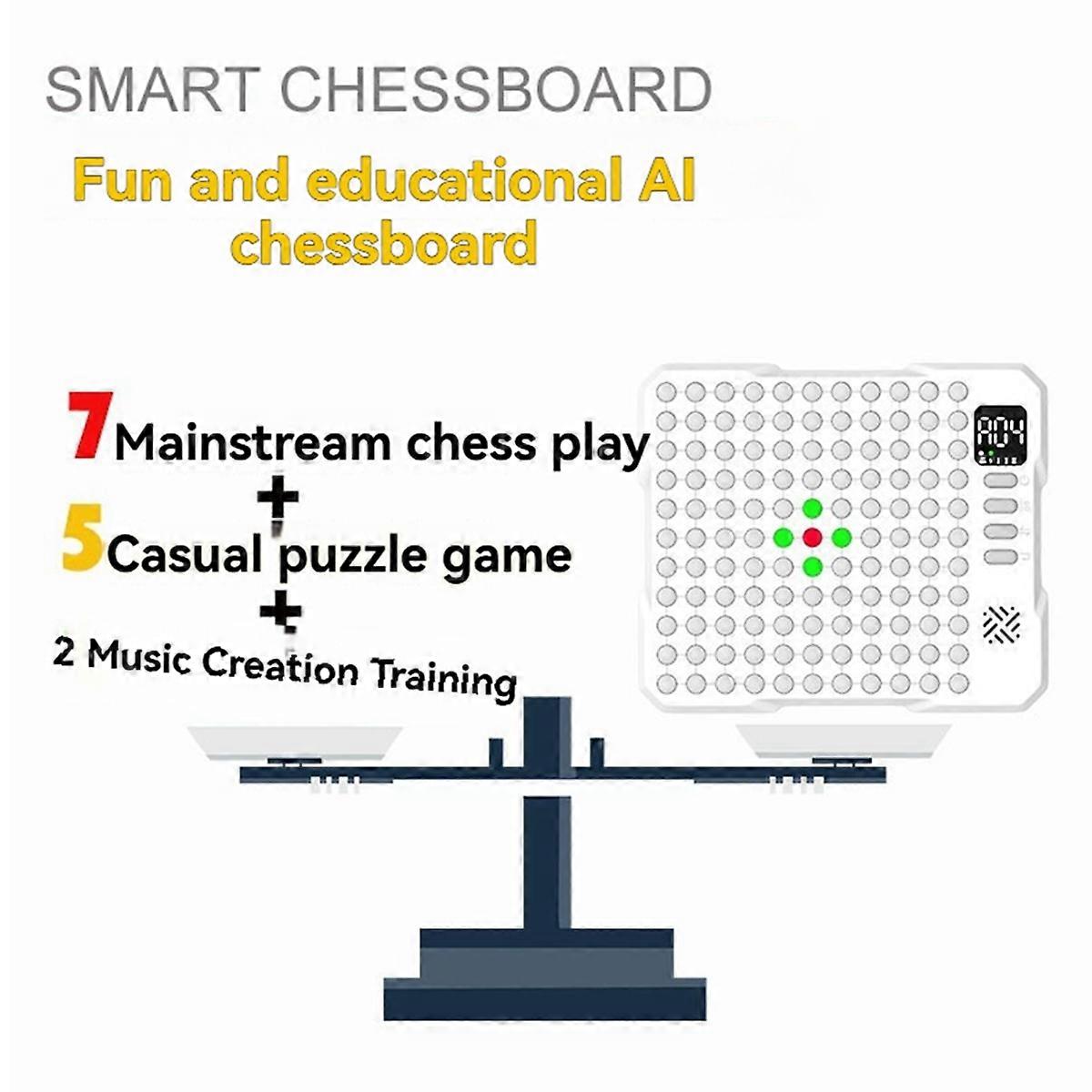 14-in-1 Smart Gomoku Go Electronic Board Game Tabletop AI Battle Training Thinking Puzzle Game Toy f