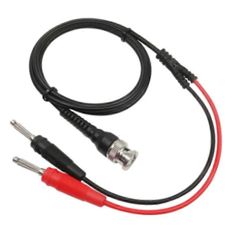 P1009 BNC til dobbelt 4MM stabelbar bananstik testledning sonde BNC-kabel til oscilloskopsignalgenera