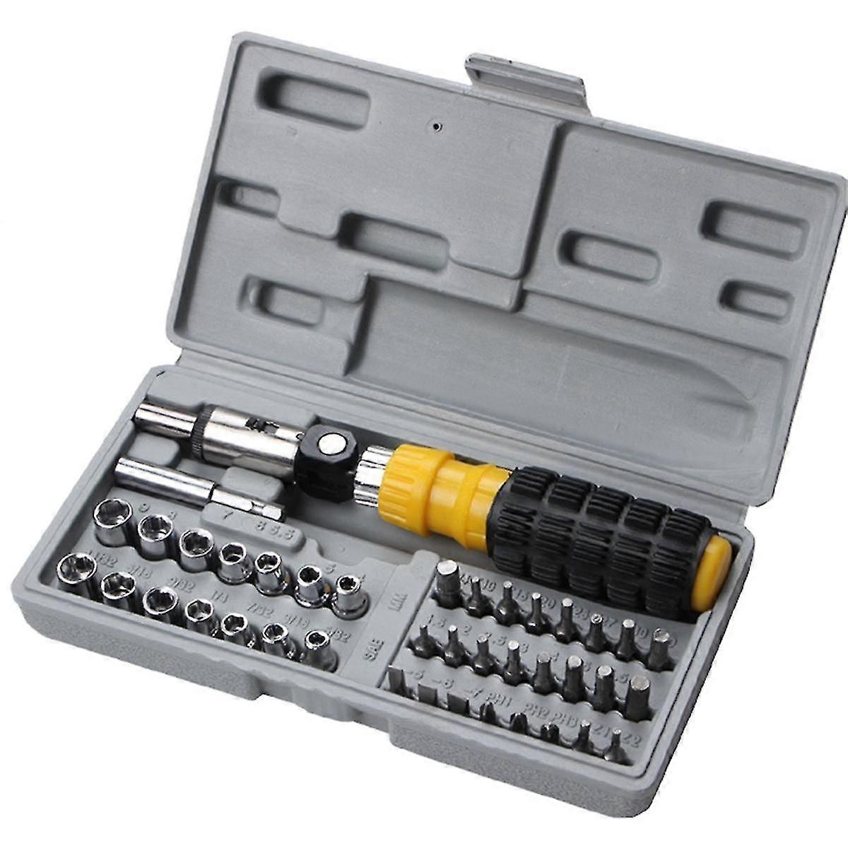 41-Piece Multifunctional Screwdriver Set Tool Screwdriver Socket Wrench Combination Socket Wrench