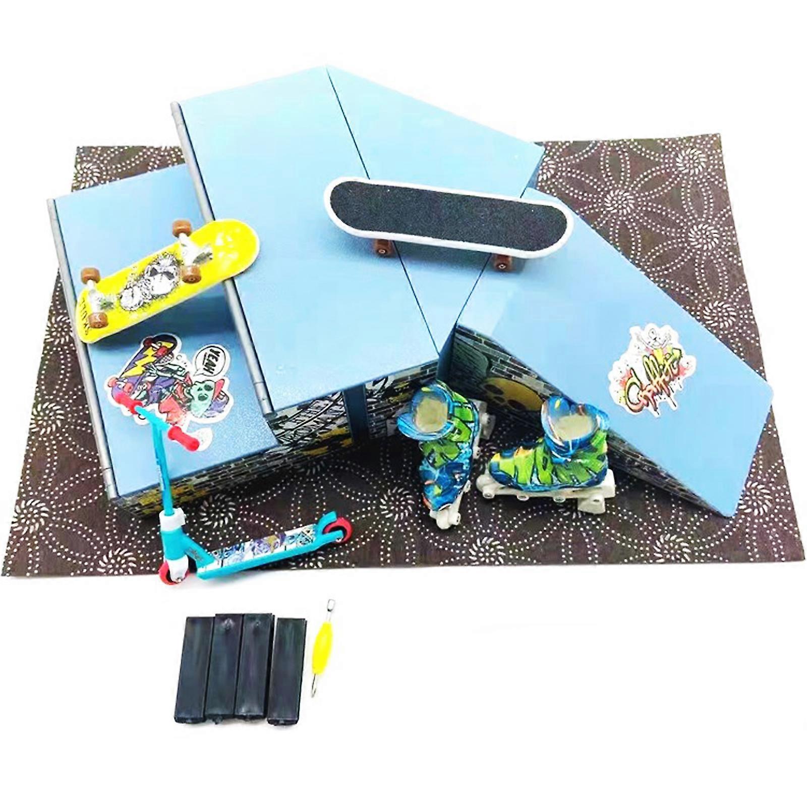 Finger Skateboard Skates Table Top Fingertip Skateboard Combination Scene Strange Toy