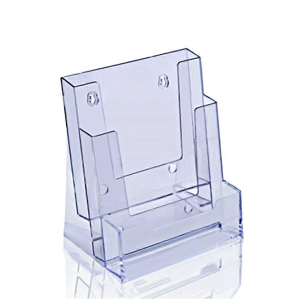 Simple 3Grids Card for Case Literature Brochure Holder Display Clear Large Capacity for Reception Clinic Office Retail S