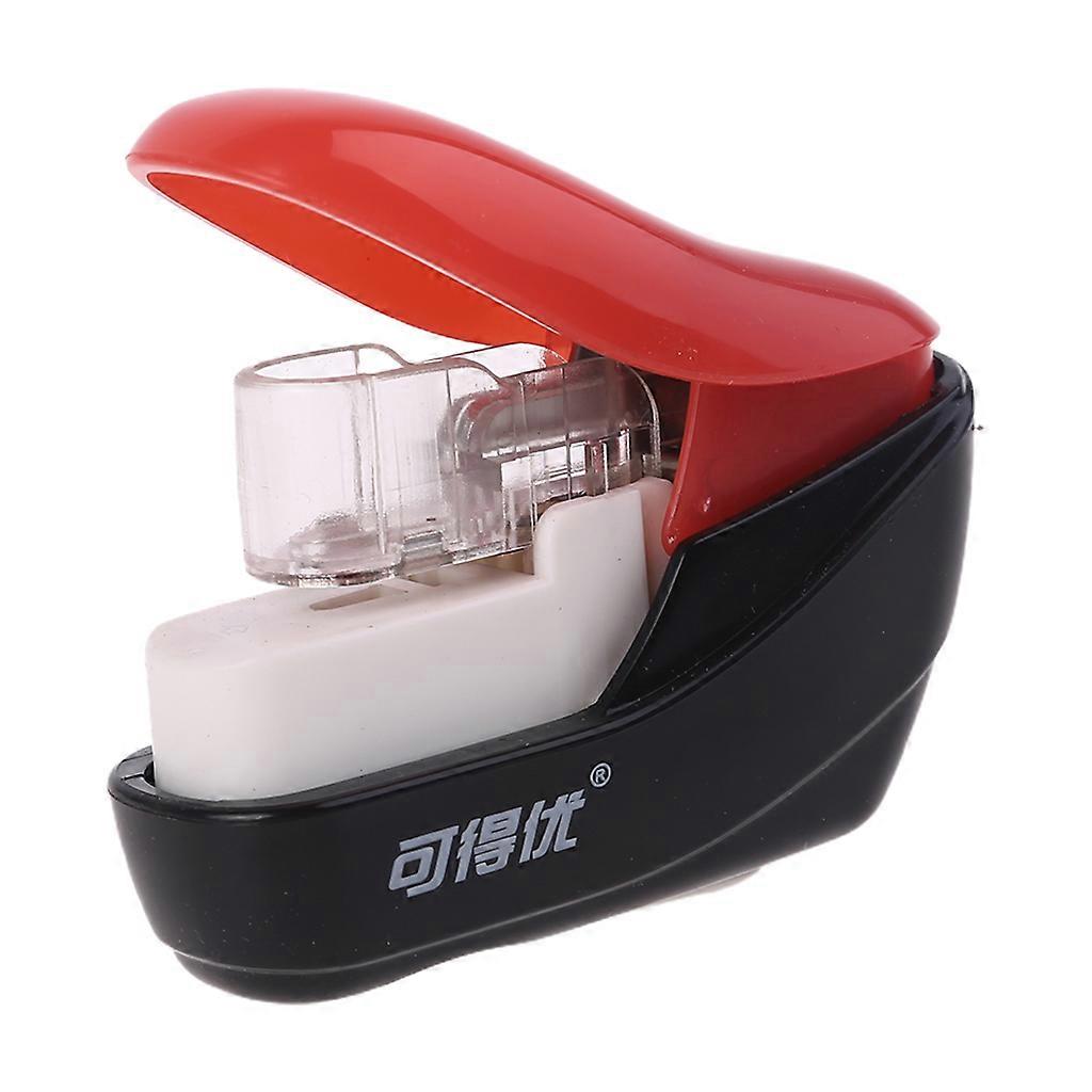 No for Staples Nail Free Stapler Mini Paper Book Binding Stapling Machine Staple Black