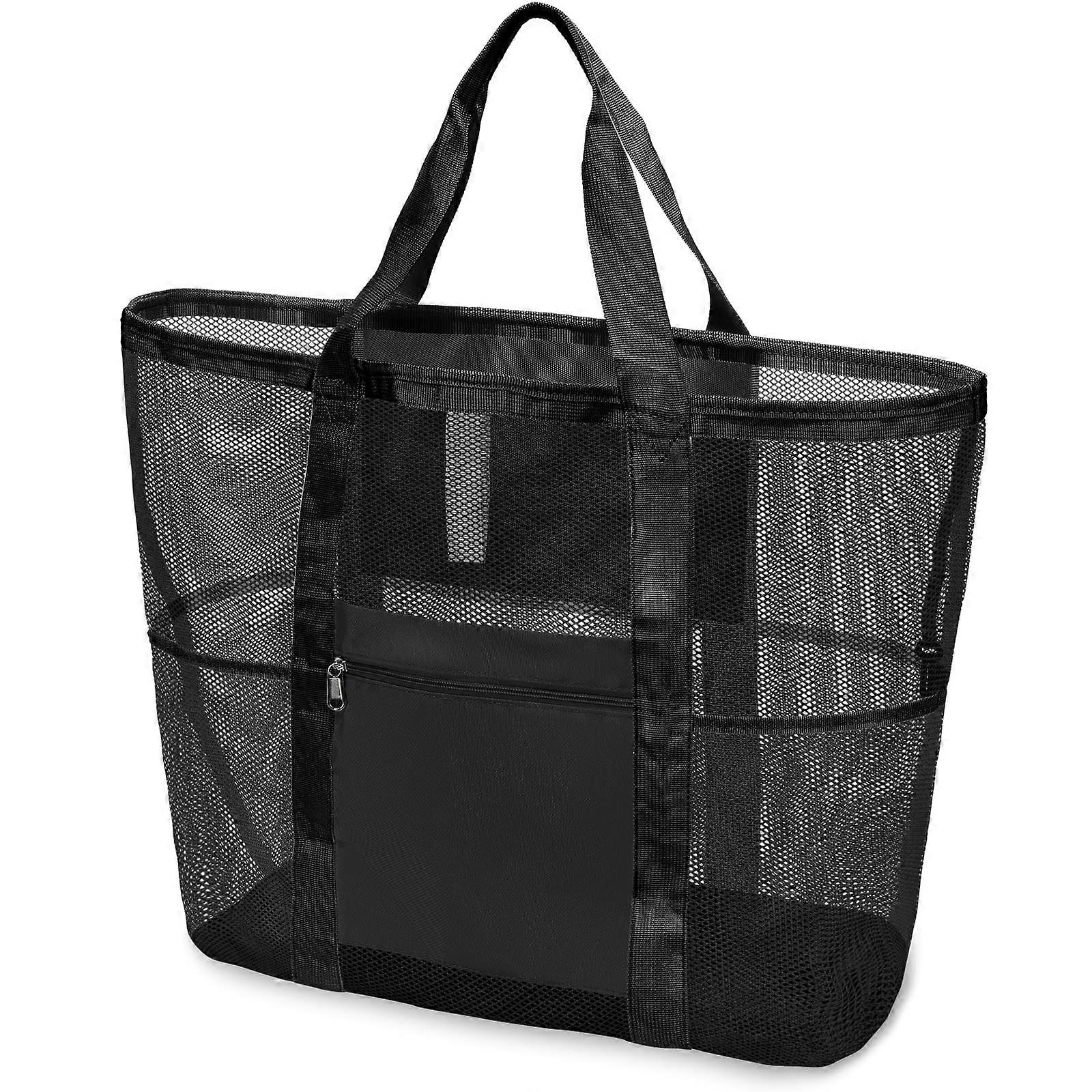 Mesh XL Beach Bag - Extra Large Tote for Towels and Gear, Durable Waterproof Material, Ideal for Ocean and Pool Use