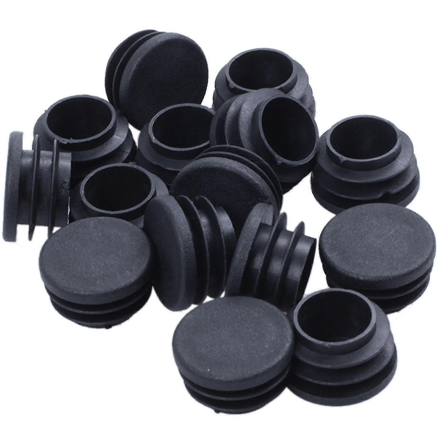 25mm Diameter Round Plastic Chair Table Legs End Plug - 15 Pieces