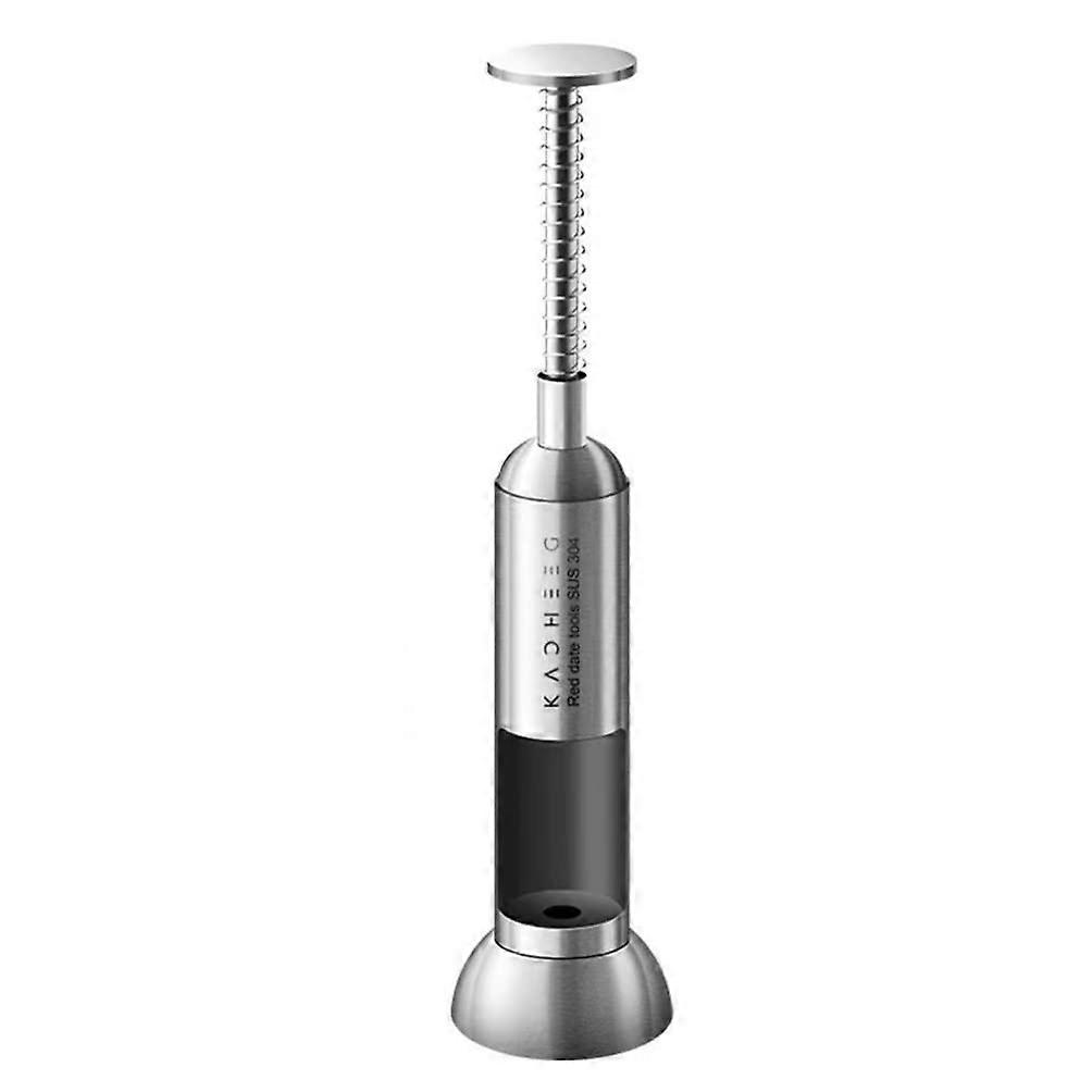 Stainless Steel Cherry Pitter for Red Dates Grape Jujube Gadgets L Silver
