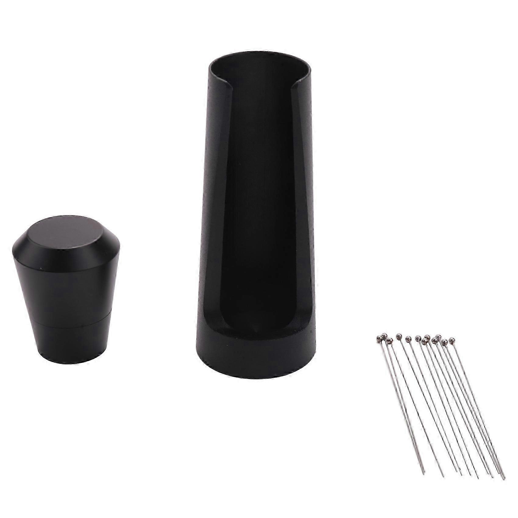 Espresso Coffee Stirrer and Self-Aligning Stand Coffee Stirring Tool Black